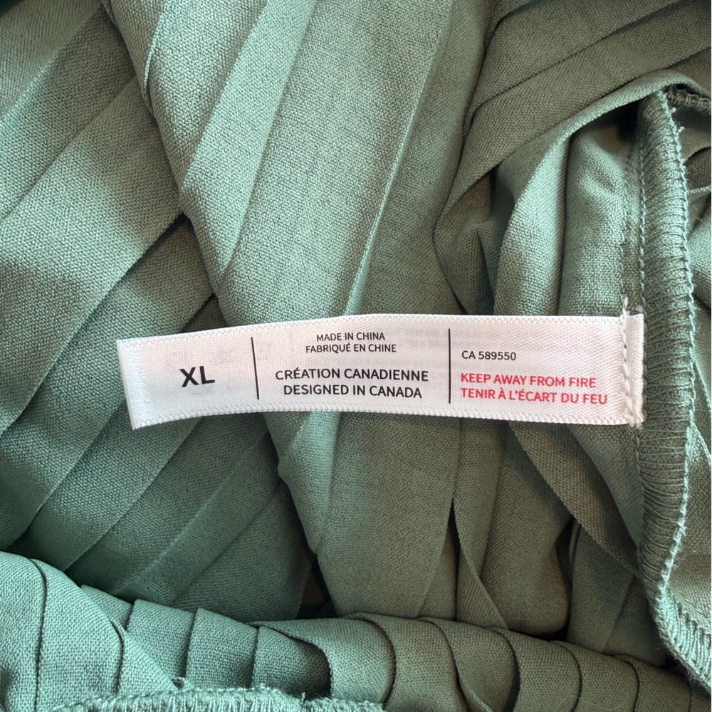 Sage Green Pleated Skirt - Picture 8 of 9